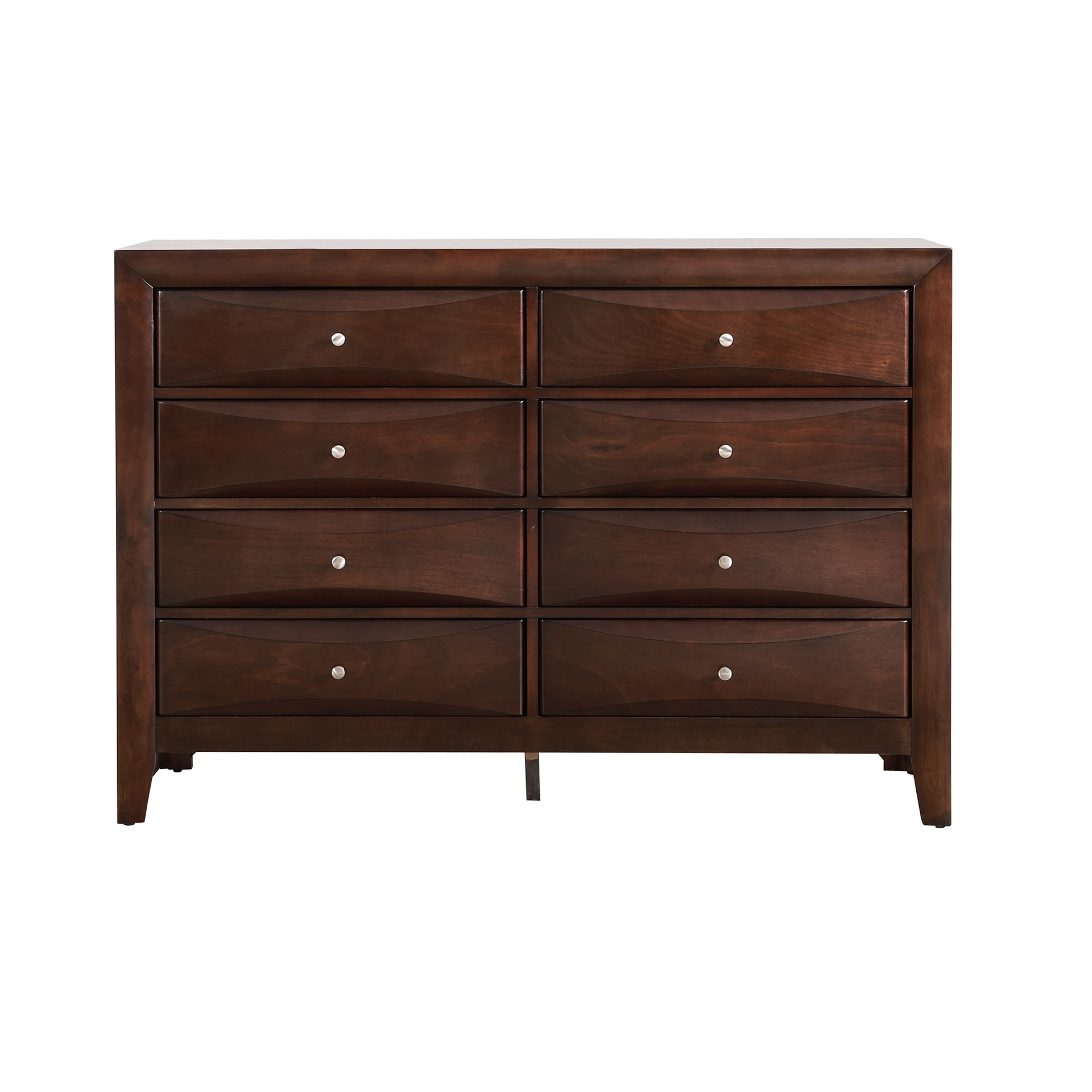 8-Drawer Wooden Beveled Bedroom Chest - 59" - Dark Brown | Christmas ...